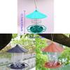 Folding Hanging Wild Bird Feeder Waterproof with Lanyard Automatic Bird Feeder Gazebo Style Large Capacity