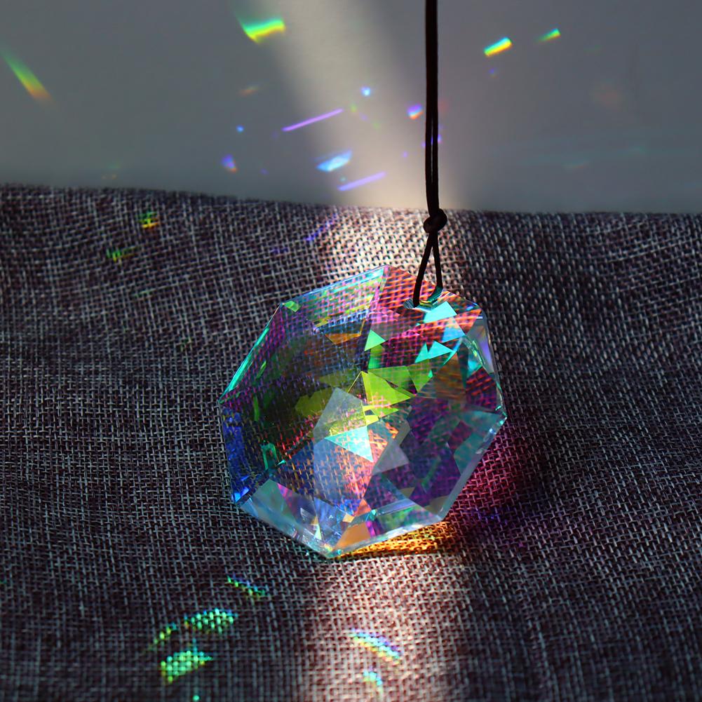 Crystal Hanging Drop Sun Light Catcher Handmade Pendant Home Decoration Windows Wedding Garden Decor Ornament DIY Craft