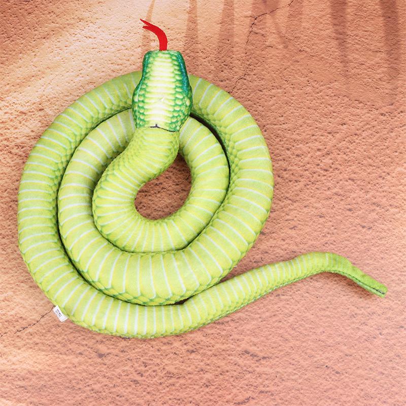 1Pc Funny Spoof Joke Soft Toys 80/110/160Cm Simulated Colorful Python Plush Toy Stuffed Animals Snakes Plushies Doll Home Decor