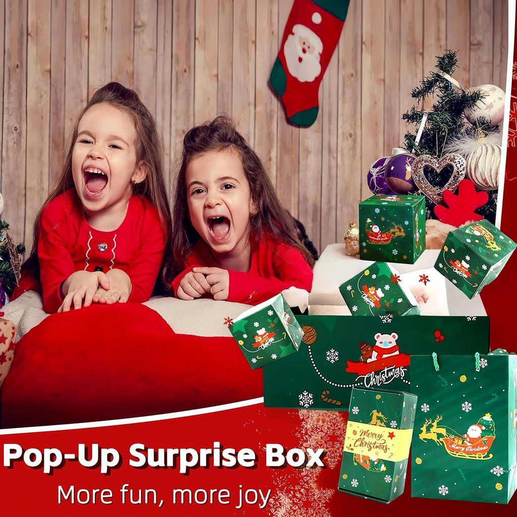 Christmas Boxes Money Bouncing Decorative Case Pop Out Holiday Cash Holder For Kids Adults Christmas Holiday Birthday School