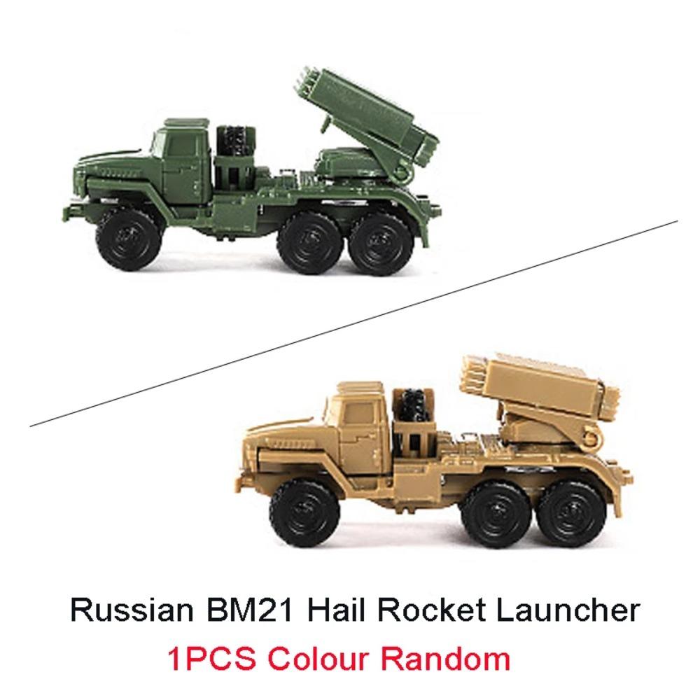 1/144 5cm Classic Tank Model WWII Soviet BM21 Italian B1 Destroyer US M35 Truck Finished Tiger Leopard Sand Table Plastic Toys