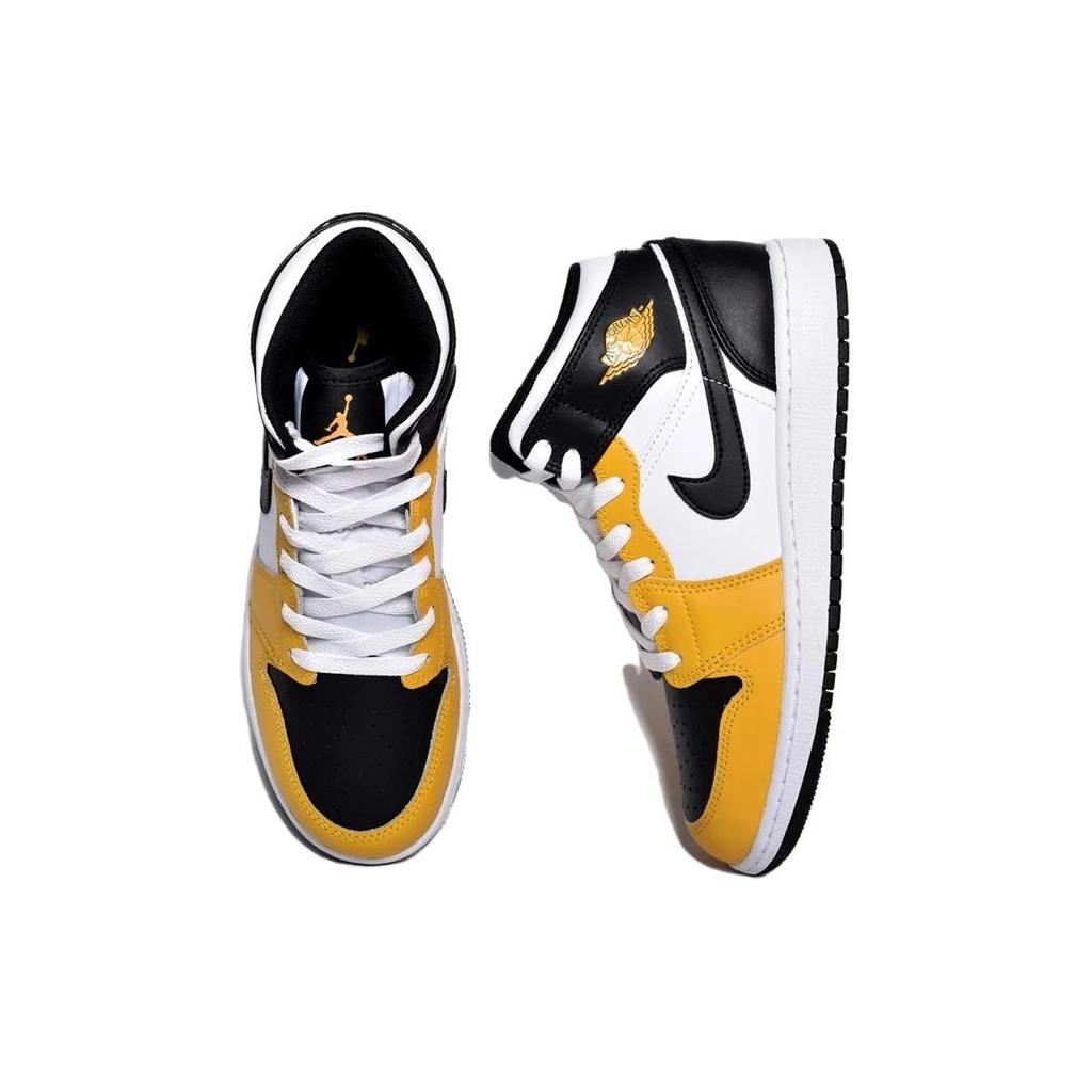 (GS) Air Jordan 1 Mid 'Yellow Ochre' Kids' DQ8423-701