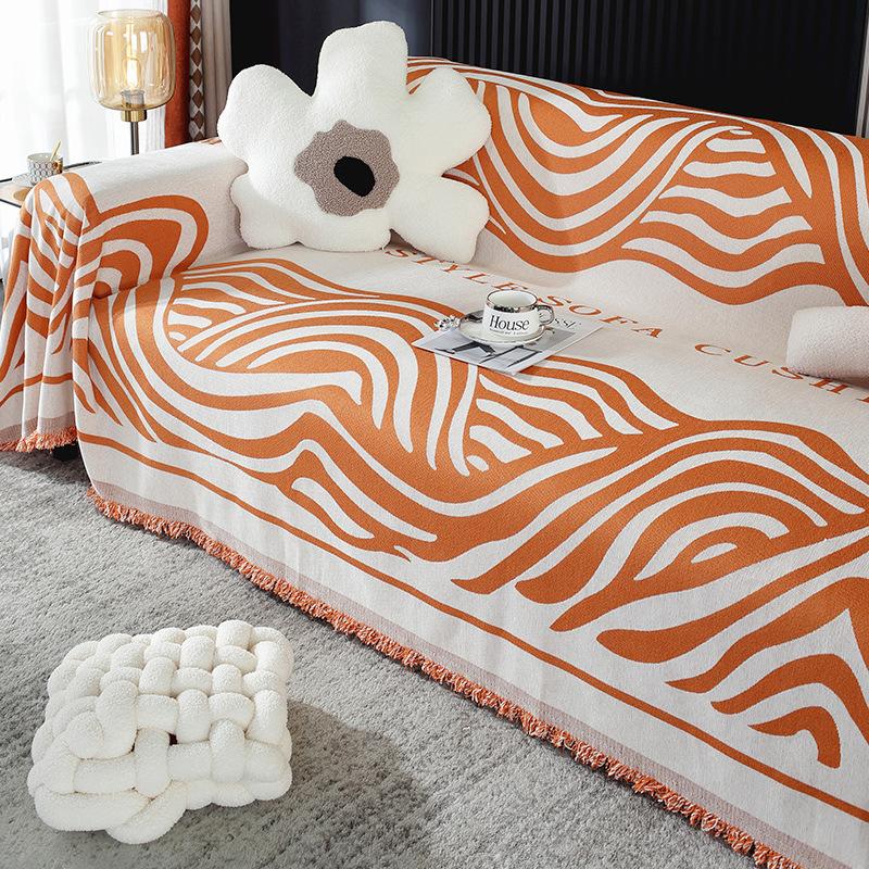 Housse de canapé américaine en Chenille, nouvelle couverture décorative universelle quatre saisons pour salon, une pièce, couverture complète anti-poussière