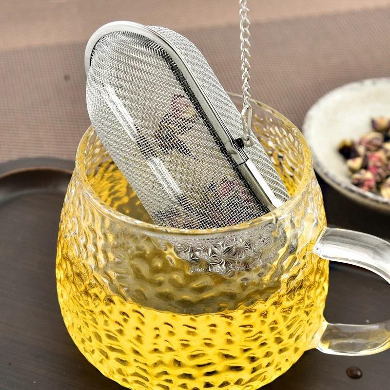 Creative Stainless Steel Cooking Spices Infuser Fine Mesh Loose Tea Herbal Strainer Multi-purpose Residue Filter for Household