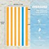 1pc Striped Swimming Beach Towel Also Functions As A Sports Mat Absorbent Soft Quick-Drying and Durable