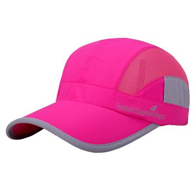 White Fang Cap Hat Thin Mesh Sports Outdoor Running Casual CZA078 Men's (Red)