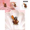 Cartoon Character Inspired Alloy Enamel Brooch Creative Cute Angry Stump Design For Unique Fashion Accessories
