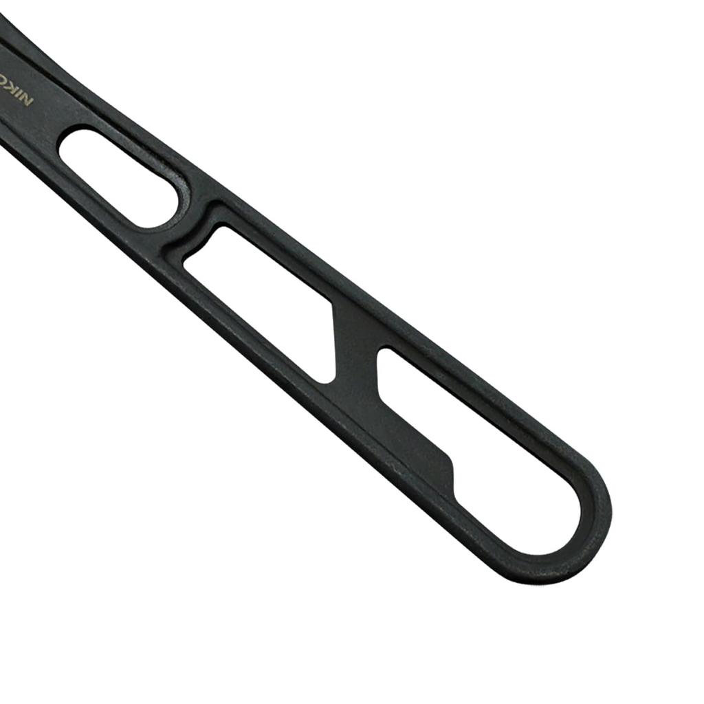 Fujiya Light Black and Total Length Maximum Opening Monkey, Non-serrated, Gold, 303mm, 53mm, FTA-53-BG