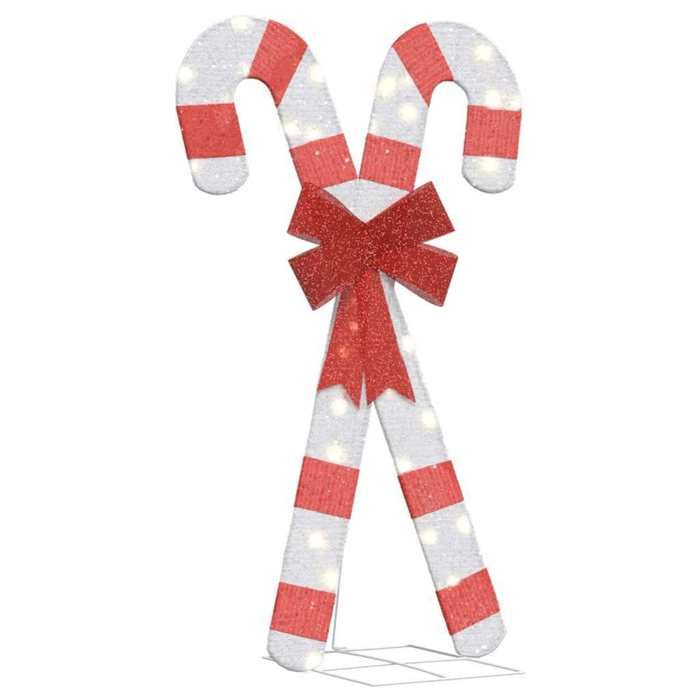 VidaXL Christmas Decoration In the Shape of a Candy Cane 50 Warm White LEDs 4019484