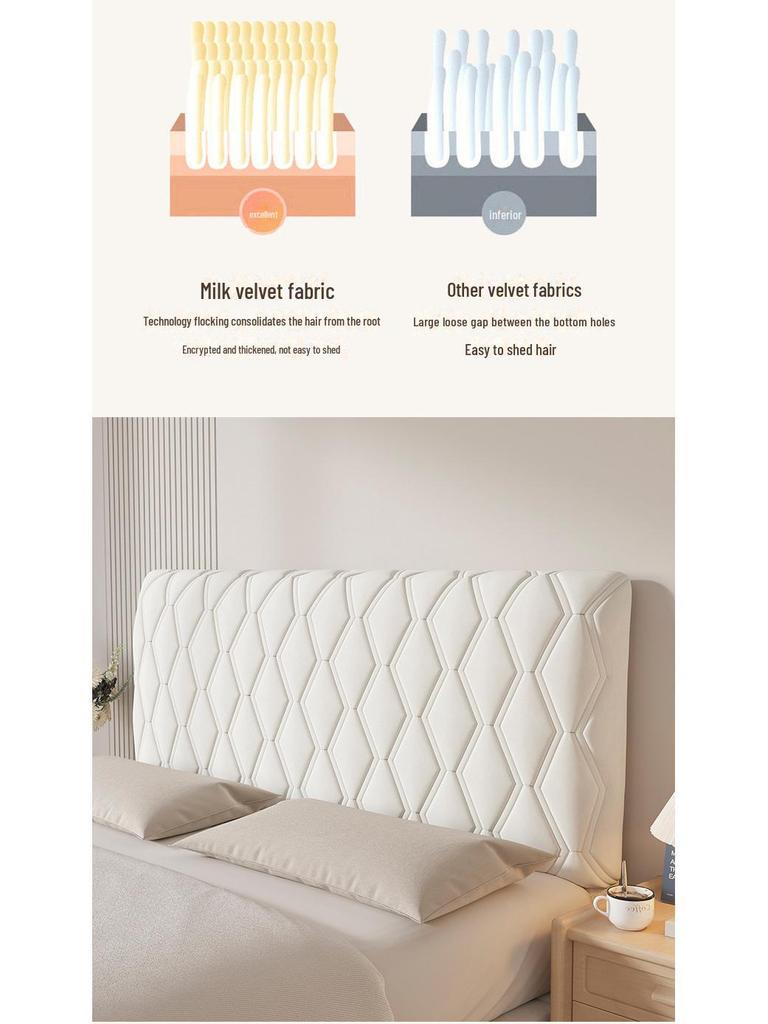 European-Style Dustproof Soft Fabric Headboard Cover