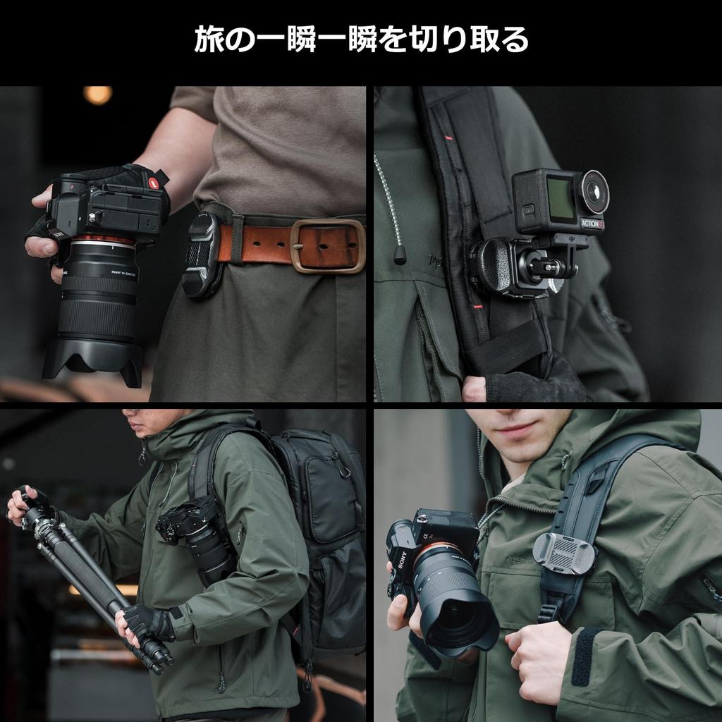 PGYTECH BEETLE Camera Holster V2 with Compatible Plates for of Easy Installation and Prevents Compatible with Many Backpack and Includes a Camera