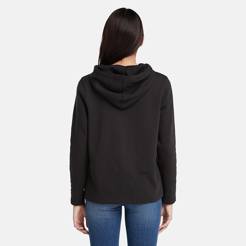 Timberland Tree Logo Geometric Pattern Printed Hoodie Women Hoodies Black A6HSN-001