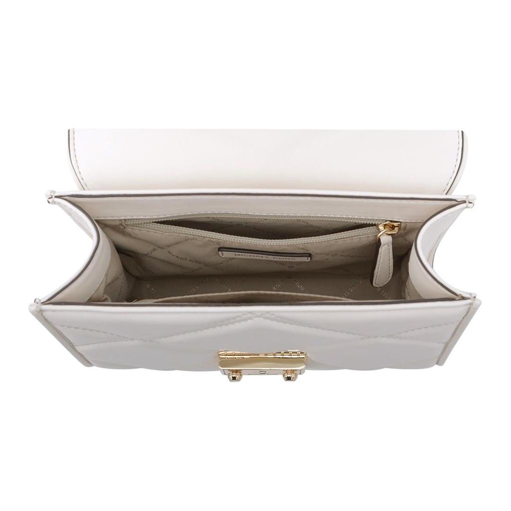 New MICHAEL KORS Artificial Leather Envelope Bag, Crossbody Bag Medium Women's White 35S2GNRL2U-085