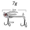 Metal Vib Fishing Lure 2-In-1 Fake Angling Baits Long Throwing Realistic 3D Eyes Fishing Baits For Catfish Bass Trout Vib Tackle
