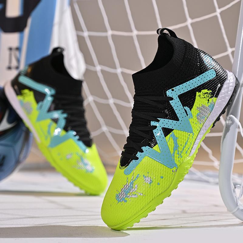 Men's Football Shoes Professional Sports Shoes Men's Long Nail FG Outdoor Sports Cleats Training Shoes Anti Slip Shoes