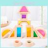 Creative Rainbow Building Blocks 25 Piece Wooden Set For Early Learning Toys For Kids