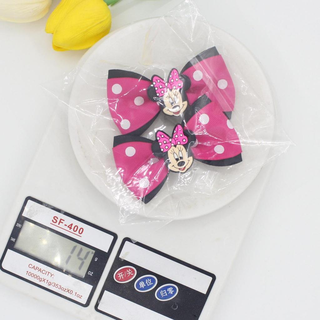 Polka Dot Bow Hair Clips - Sweet Mickey Style, New Trend