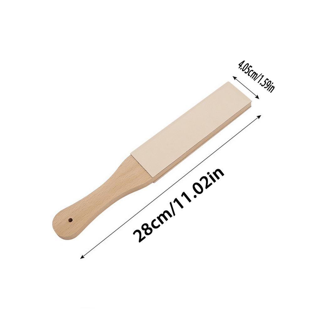 Double-Sided Leather Sharpeners with Wooden Handle DIY Polishing Board for Leather Modeling Brightening Essential Accessory