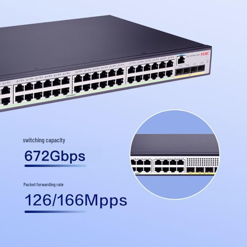 H3C S5130V2-52S-PWR-LI Layer 3 Managed PoE Network Switch