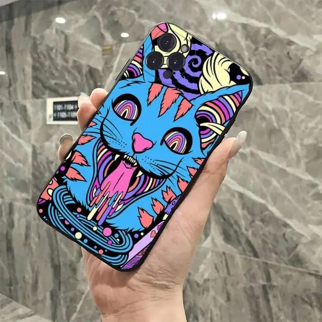 

Модный прекрасный мягкий анимационный телефон для Iphone 7 Max 8 11 XR 6s 12 XS X 14 Pro Plus 13 Mini 6, силиконовый, силиконовый, ТПУ, мягкий прямой чехол for Iphone 14 дубильная кора