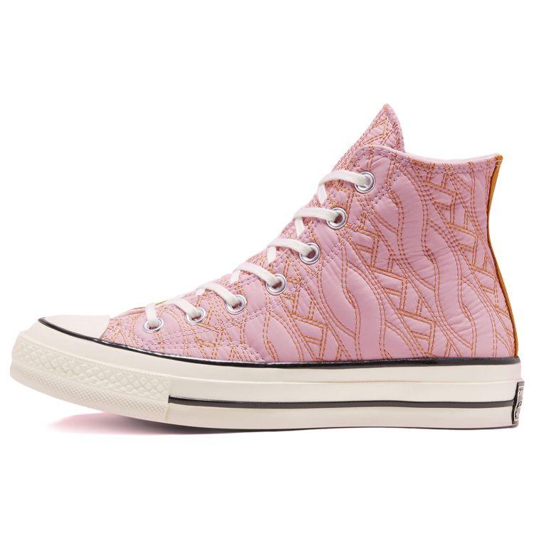 

Converse Chuck 70 High Runway Cable Женские кроссовки Белый лотос-Розовый шафран-Желтый 568675C