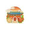 China famous school metal refrigerator sticker Peking University souvenir Nanjing travel merchandise souvenir school magnetic sticker