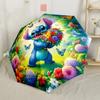 Lilo And Stitch Garden Portable Automatic Umbrella Sturdy 8-Rib Shaft Lightweight for Women/Men Elegant Umbrella Perfect Birthday Christmas Gift Idea