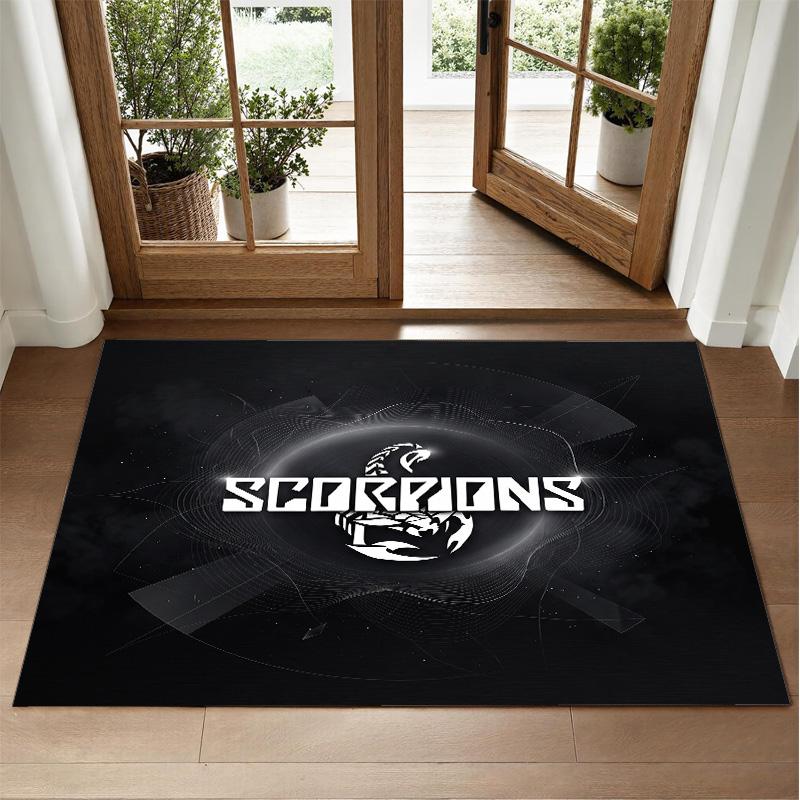 Scorpions Design Crystal Velvet Rug Soft Decorative Mat for Bedroom Entrance