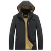 Men's All-Season Hooded Detachable Waterproof Casual Jacket