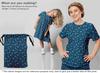 oneOone Cotton Flex Blue Fabric Geometric Sewing Craft Projects Fabric Prints By Yard 40 Inch