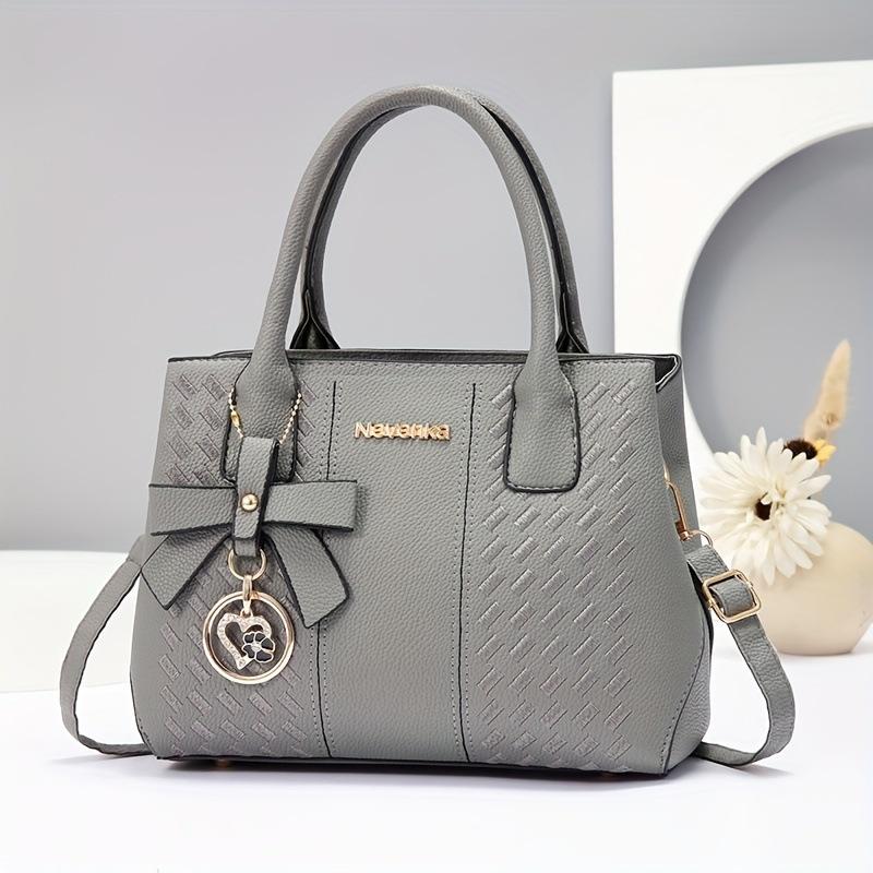 Fashion Korean Design High-Grade Handbag For Girls, Multi-purpose Top Handle Shoulder Crossbody Matching Bag