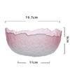 Transparent Tempered Galss Bowl Set Tableware Gradient Color Fruit Salad Dessert Bowl Home Living Room Breakfast Bowl