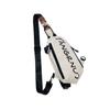 BALANG Nylon Fabric Outing Bag, Sling Bag Regular Men's Black/White BALANG-BLA-031
