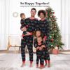 2025 Autumn/Winter Family Matching Outfits: European & American Print Sleepwear for Parents & Kids (Family of 3-4)