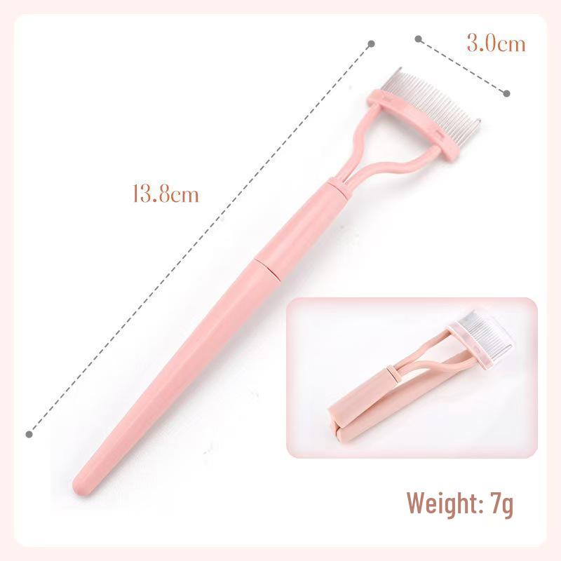 Foldable Semi-Arc Steel Needle Eyelash Comb