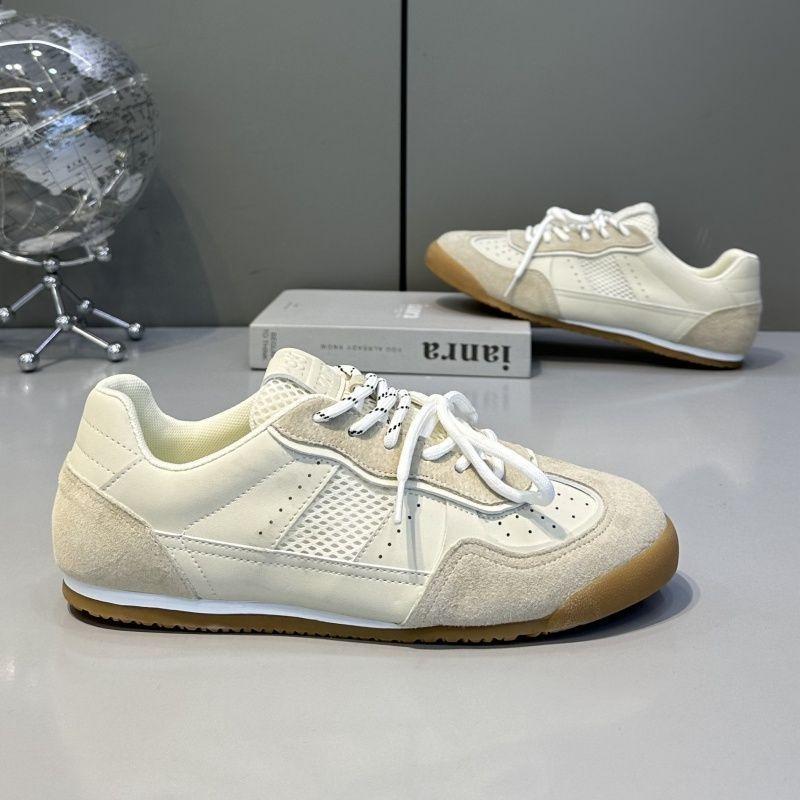 Men'S Retro Sport Casual Training Shoes Classic Dequn Flat Bottom Running Shoes Breathable Synthetic Upper Eva Insole