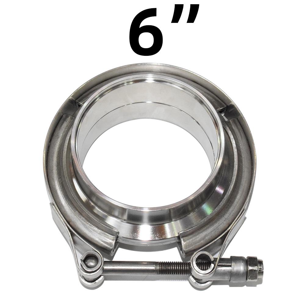 304 Stainless Steel 2“ 2.25"2.5" 3" V band Clamp 3"Inch V-band 2.5 3 Inch Exhaust Flange 76mm Turbo Exhaust Vband V Clamps Kits