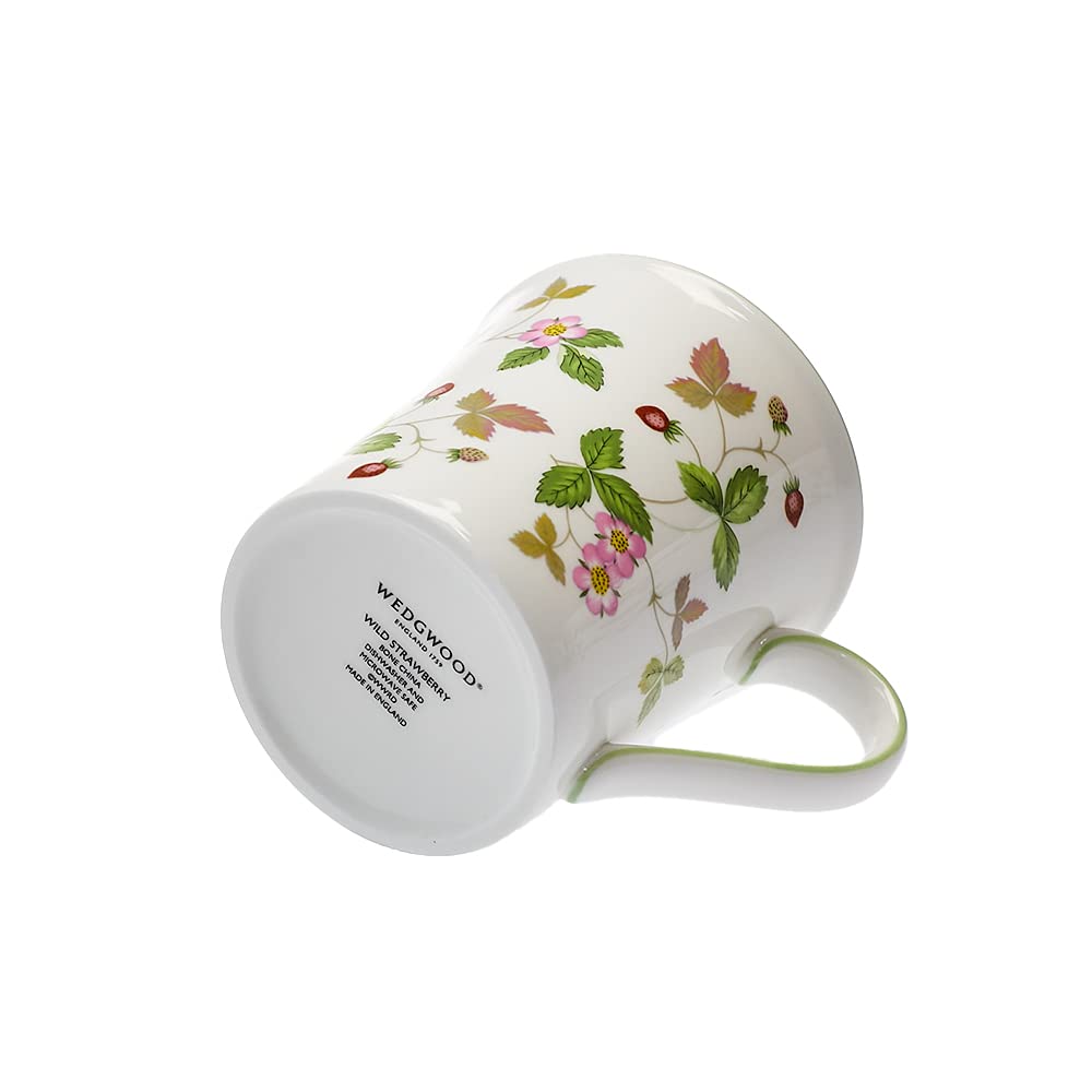 Wedgwood Wild Strawberry Casual 300ml Mug, Green, [Used]