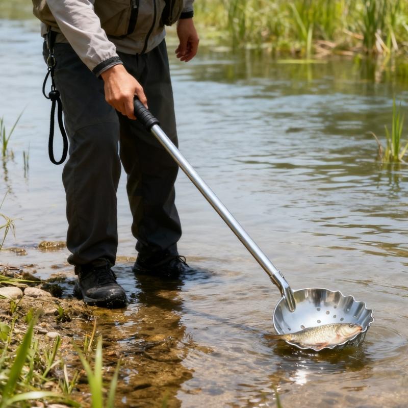 Ice Fishing Skimmer Scoops with Long Handle Winter Ice Fishing Scooper for Easy Removing Slush Snow Fishing Accessories