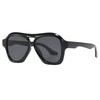 Retro Doppelbügel Sonnenbrille Damen Marken Designer Brille Neu Ins Mode Personalisierte Farbverlauf Brille Herren Brille UV400