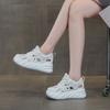 Summer New Casual Fashion Versatile Thick-soled Heightening Little White Shoes Women's Explosive Version Hollow, Light and Breathable Women's Shoes