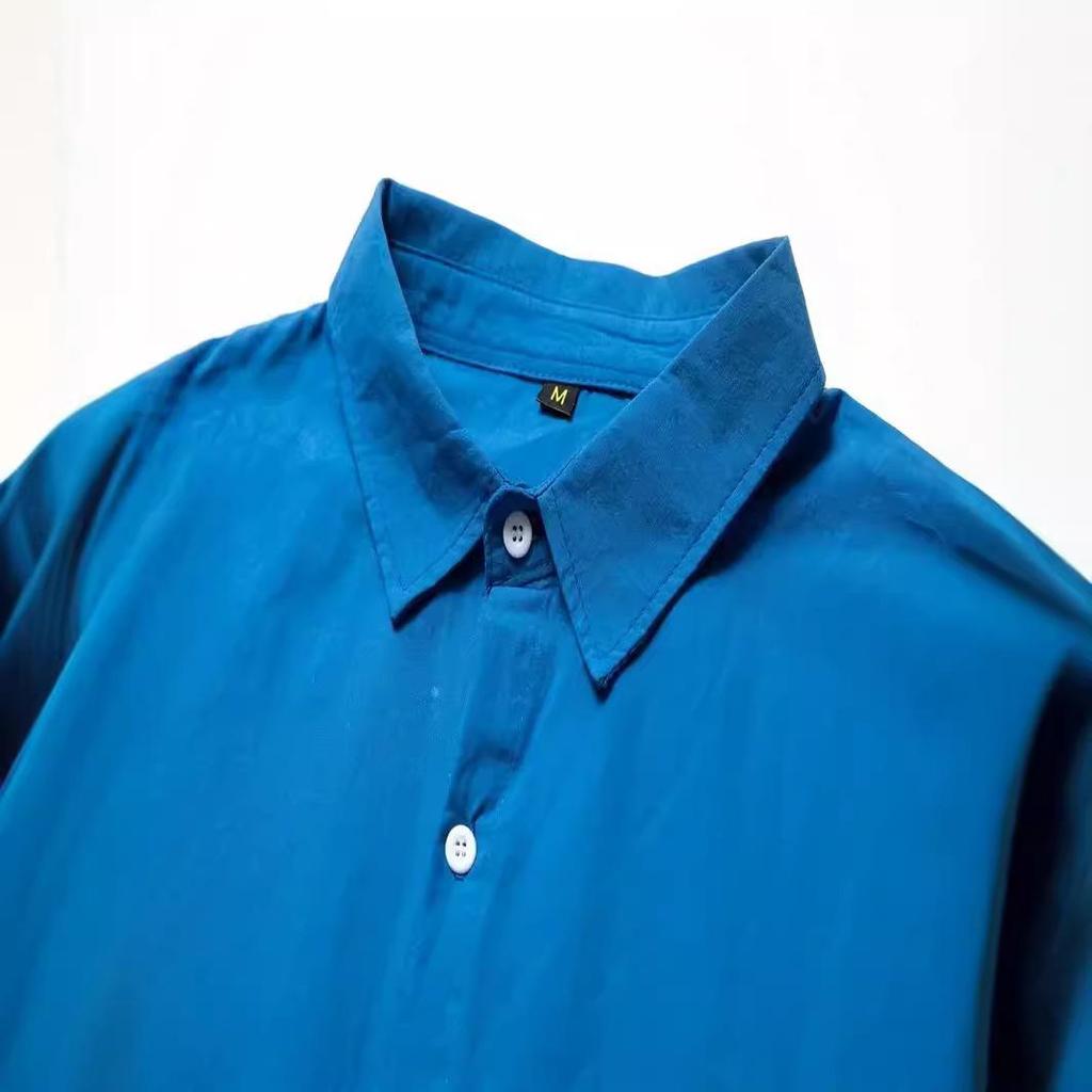 Europäische und amerikanische grenzüberschreitende beliebte Herrenbekleidung, lässiger Trend-Mode-Baumwoll-Leinen-Slim-Fit-Hemd Herren