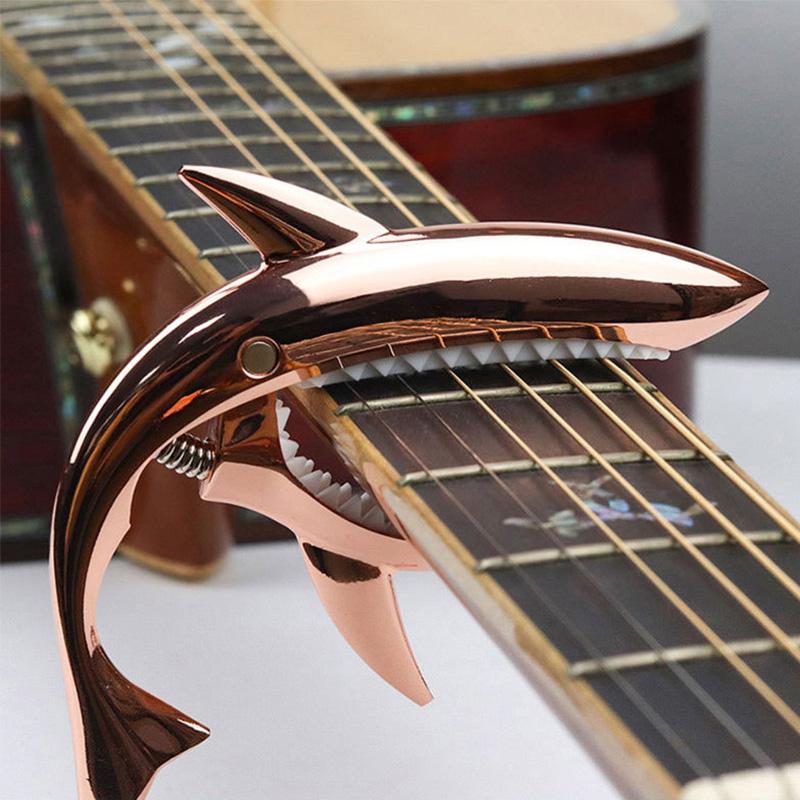 Guitar Capo Classic Electric Guitar Capo Premium Grade Zinc Alloy Quick Change Clip Bass Bridge Guitar Auto Accessories
