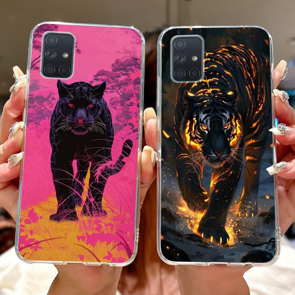 For Samsung Galaxy A71 Case SM-A715F Cover Fashion Butterfly Flower Soft Clear Silicone Phone Cover For Samsung A51 A 51 5G Capa