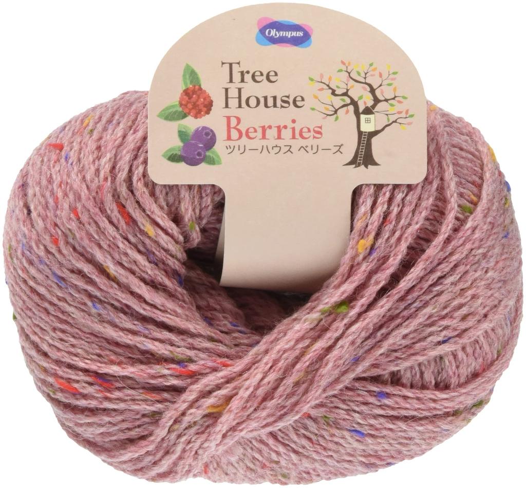 OLYMPUS Thread Treehouse Berries Medium Pack of 5 Yarn, Weight, Col. 203, Pink, 40g, Approx. 90m,