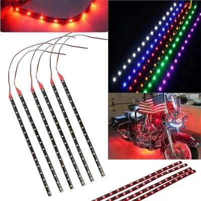 1strip Waterproof  DC 12V Motor LED Strip Underbody Light for Car Motorcycle SuperCool Night Riding Safety Warnings Equipment