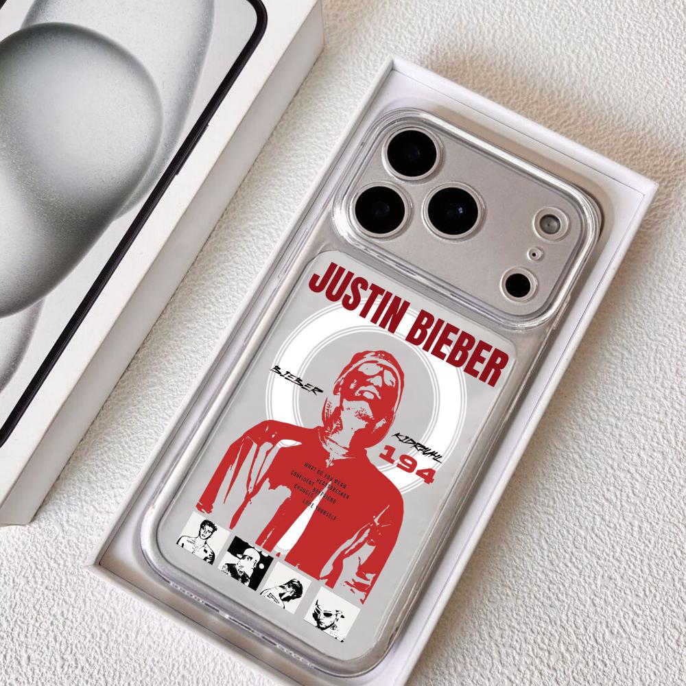 Sänger J-Justin B-Bieber Handyhülle Für iPhone 17 16 15 14 13 12 Pro Max Plus Mit Magnetischer Kristallklare Hülle Kabelloses Laden