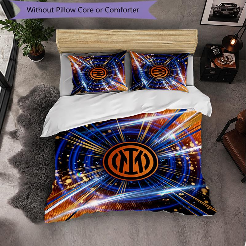 Borussia Dortmund Pattern 3 Pieces Bedding Set Soft Microfiber Duvet Cover with Pillow Cases for Bedroom