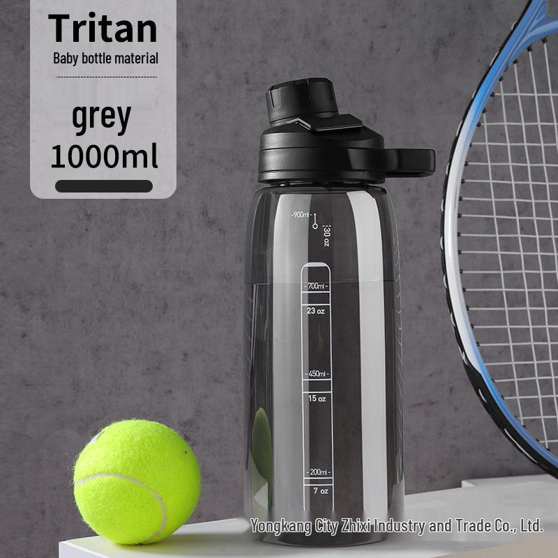 Tritan Large Capacity Portable Sports Water Bottle with Straw - Stylish Plastic Cup for Adults.