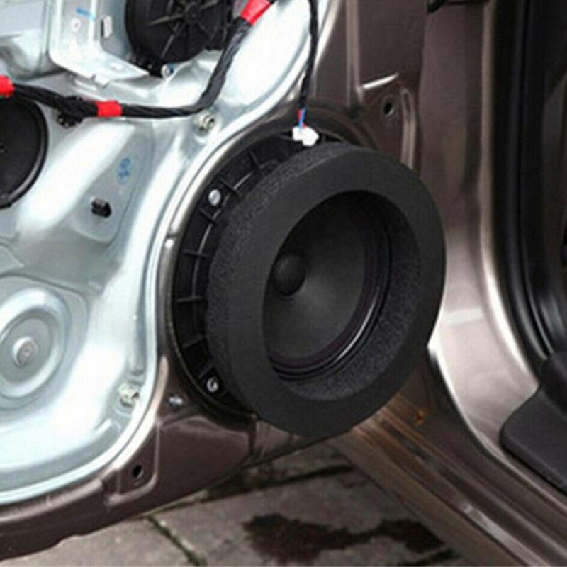 Autotür-Lautsprecherverstärker, 6,5 Zoll, Auto-Lautsprecher-Schaumstoffblenden, Lautsprecher-Isolierschaumstoffringe, System-Kit, Ersatzteile für den Innenraum